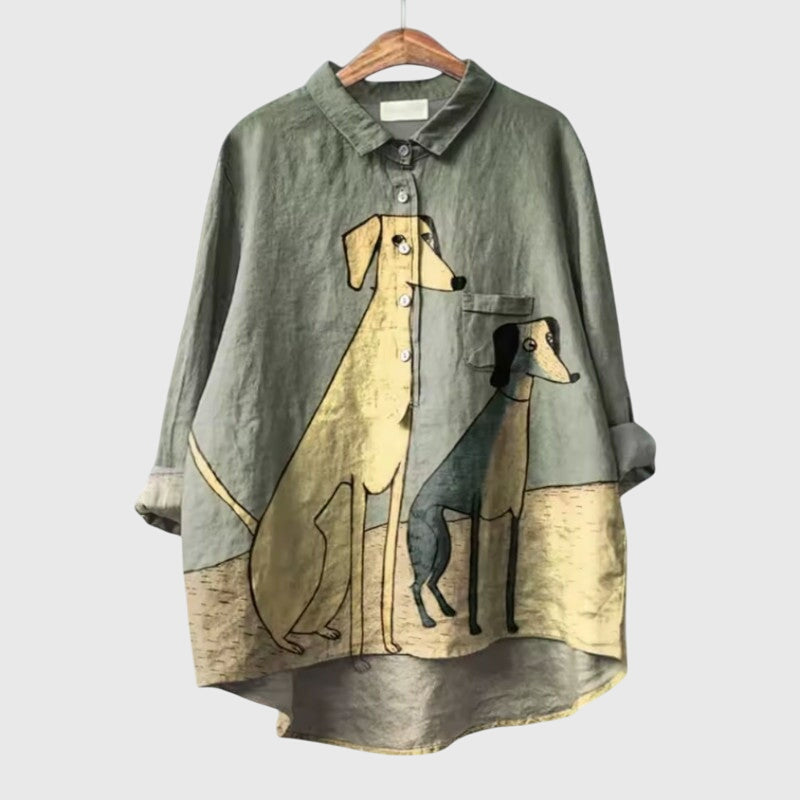 Asta | Blouse - Dog 2 Image
