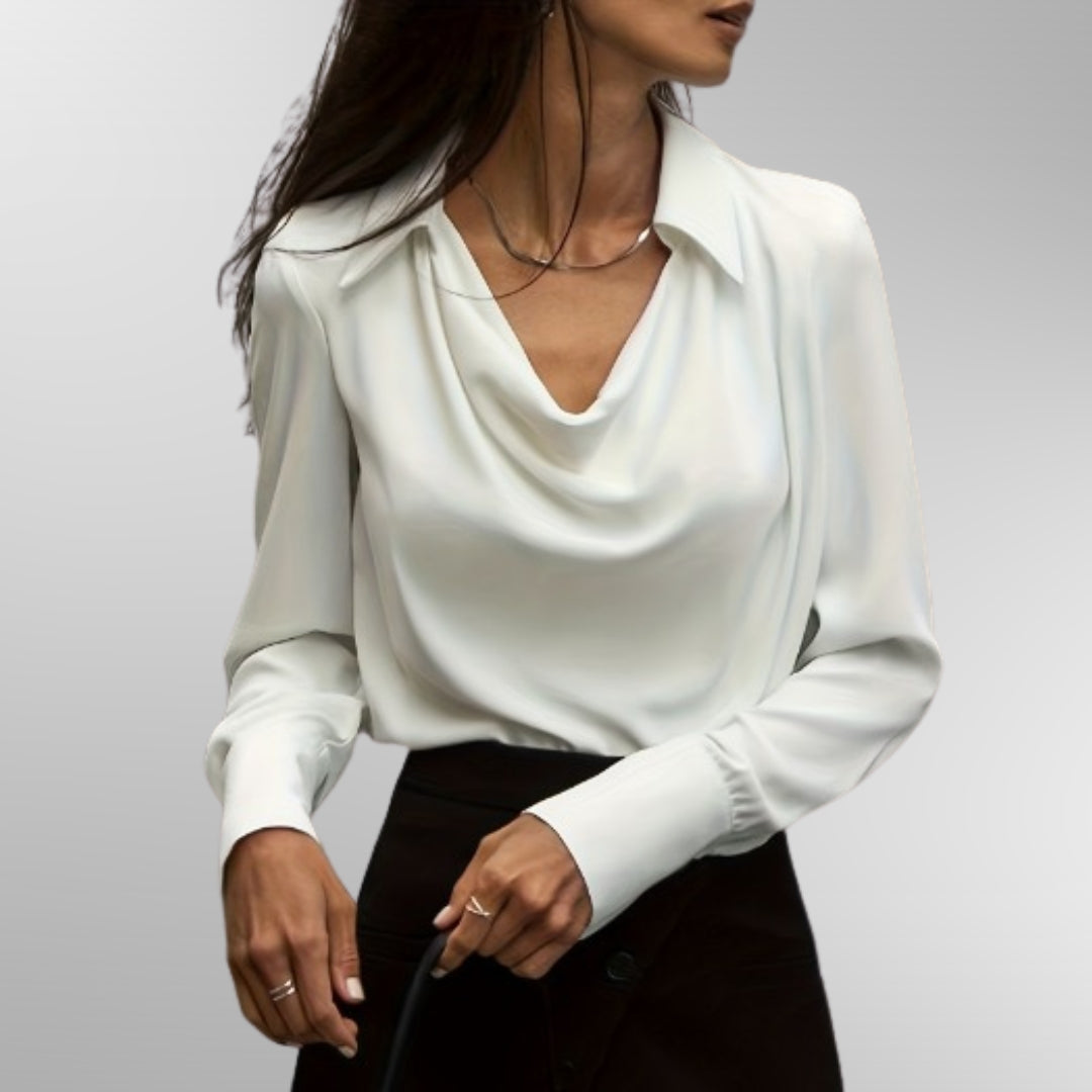 Violet | Elegant Satin Blouse