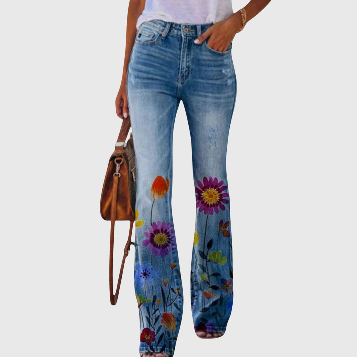 Pants With Flowers