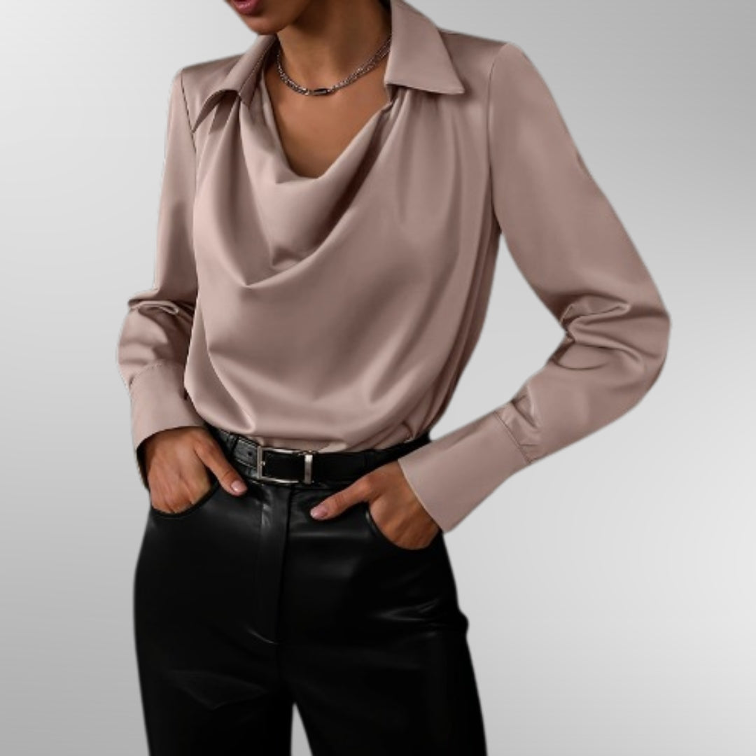 Violet | Elegant Satin Blouse Image
