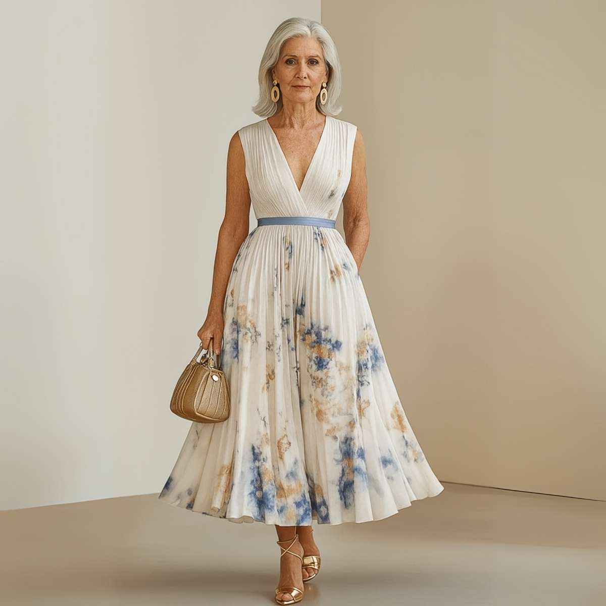 Emma | Women’s Flowy Sleeveless Summer Maxi Dress Image
