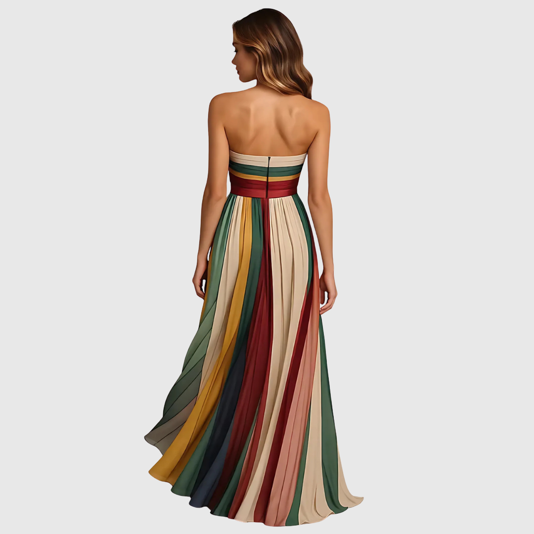 Isola | Chic Long Dress With Elegant Details Image