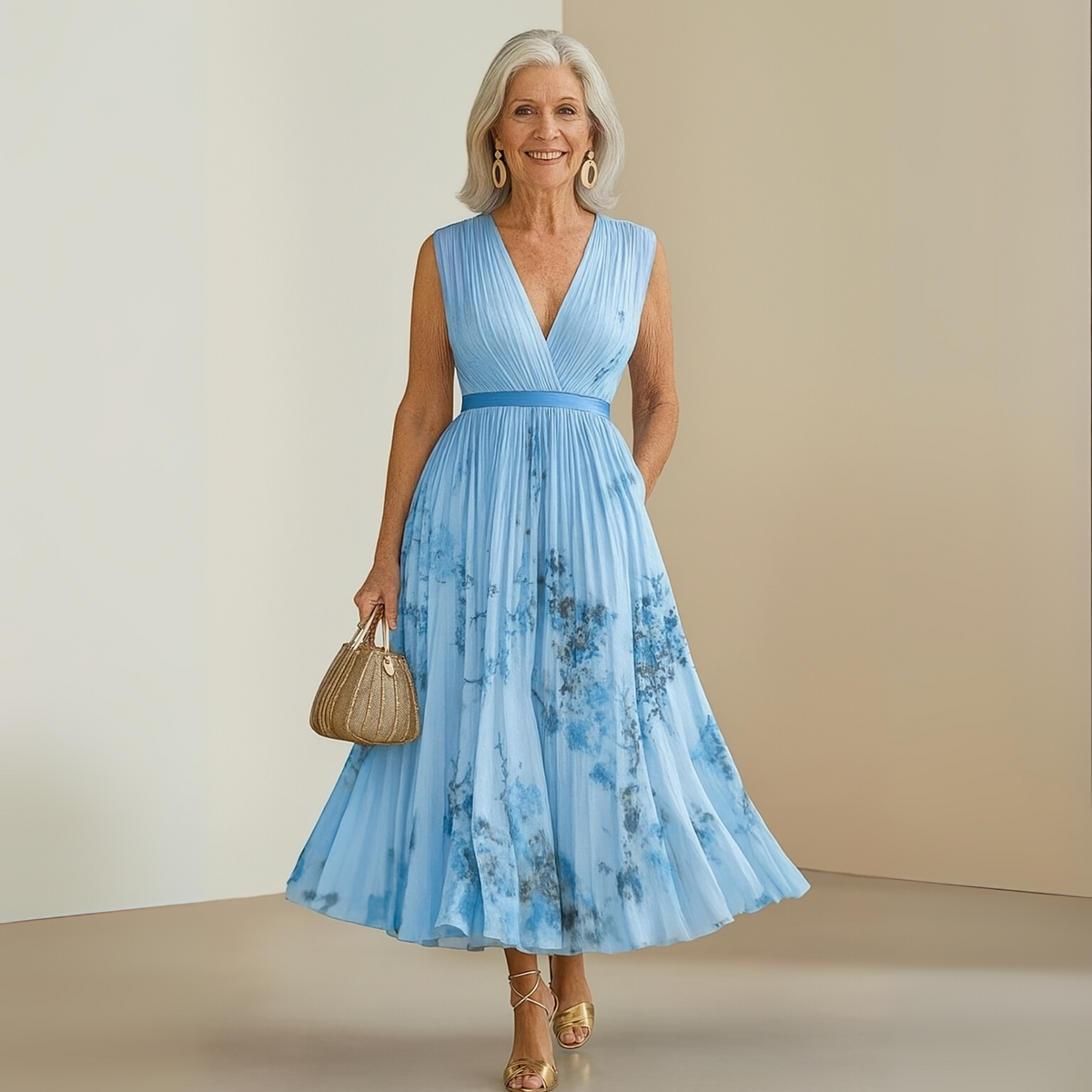 Emma | Women’s Flowy Sleeveless Summer Maxi Dress Image