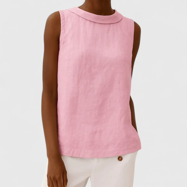 Anastine | Elegant Top With Roll Collar Image