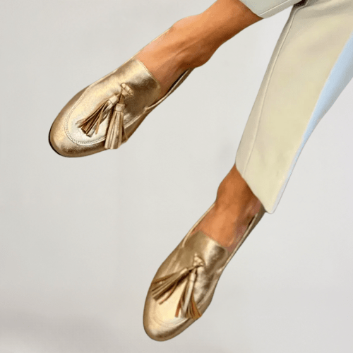 Vittoria | Women’s Gold Loafers Image