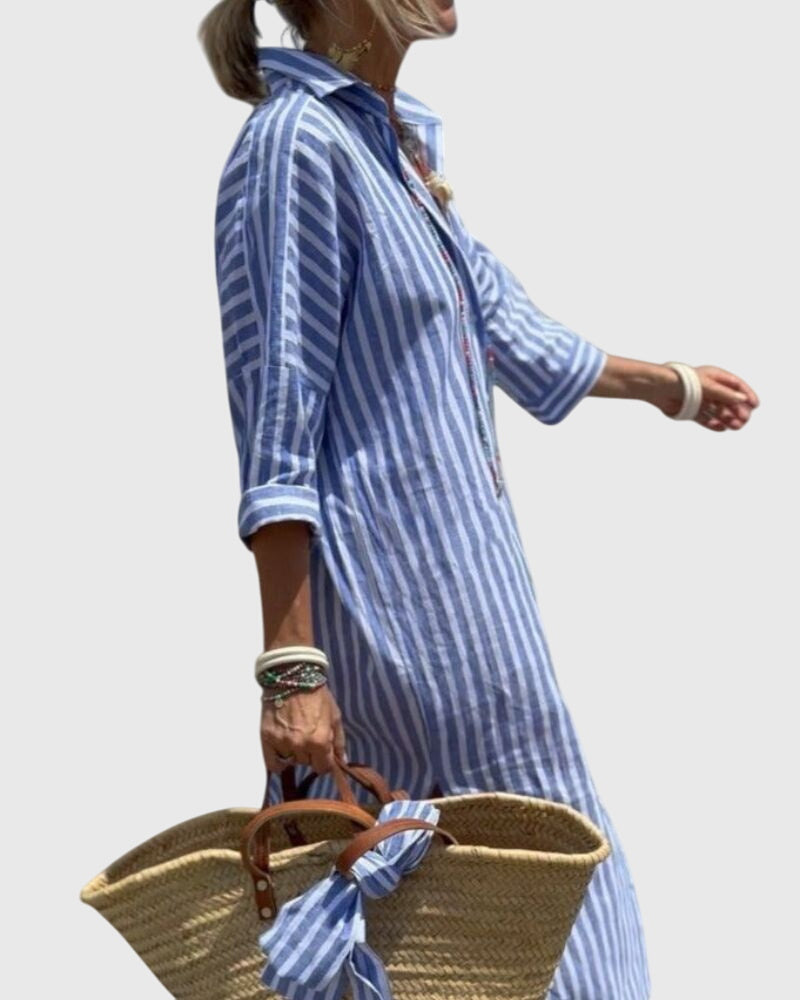 Ellen | Classic Striped Dress Image