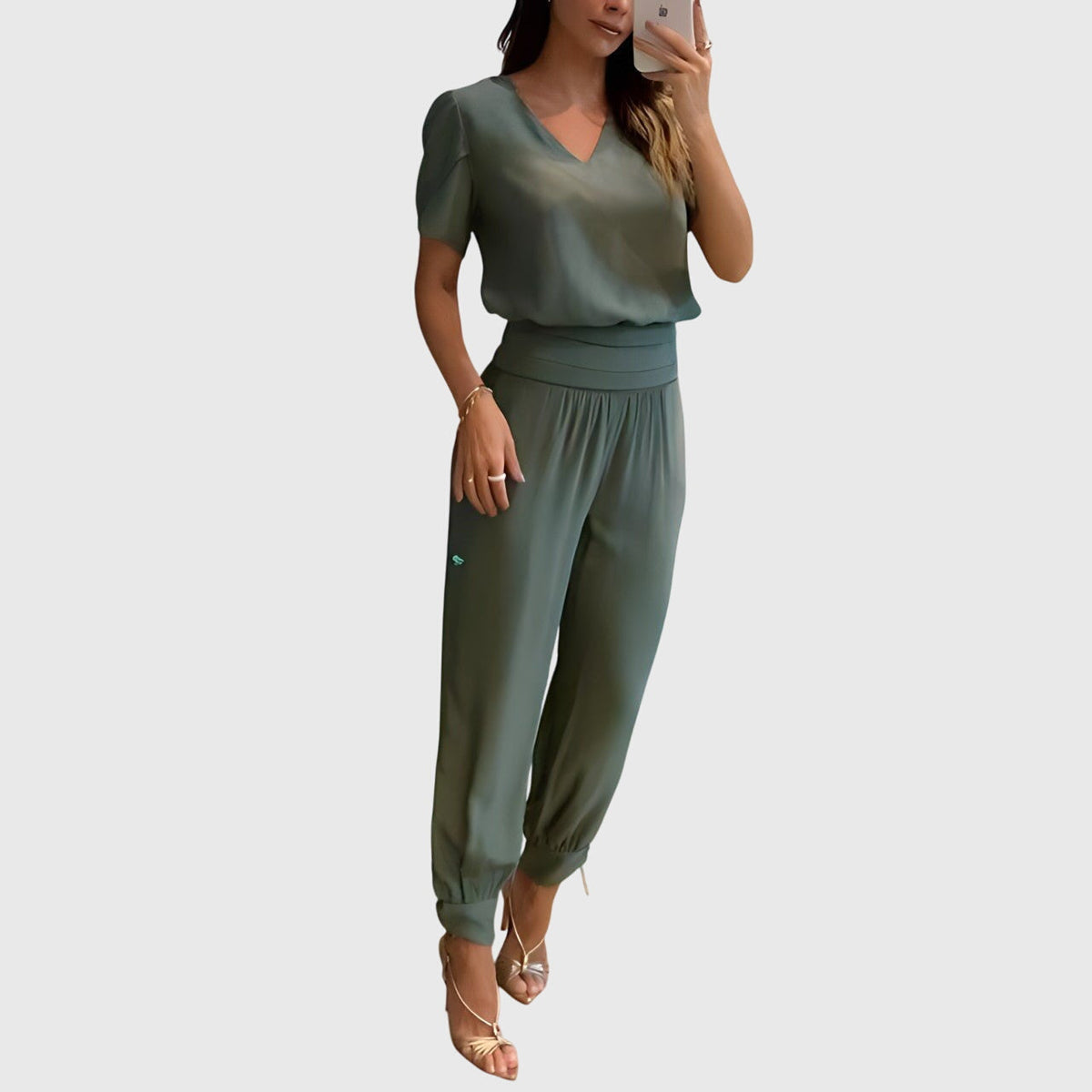Jennifer | Stylish Blouse And Trousers Set