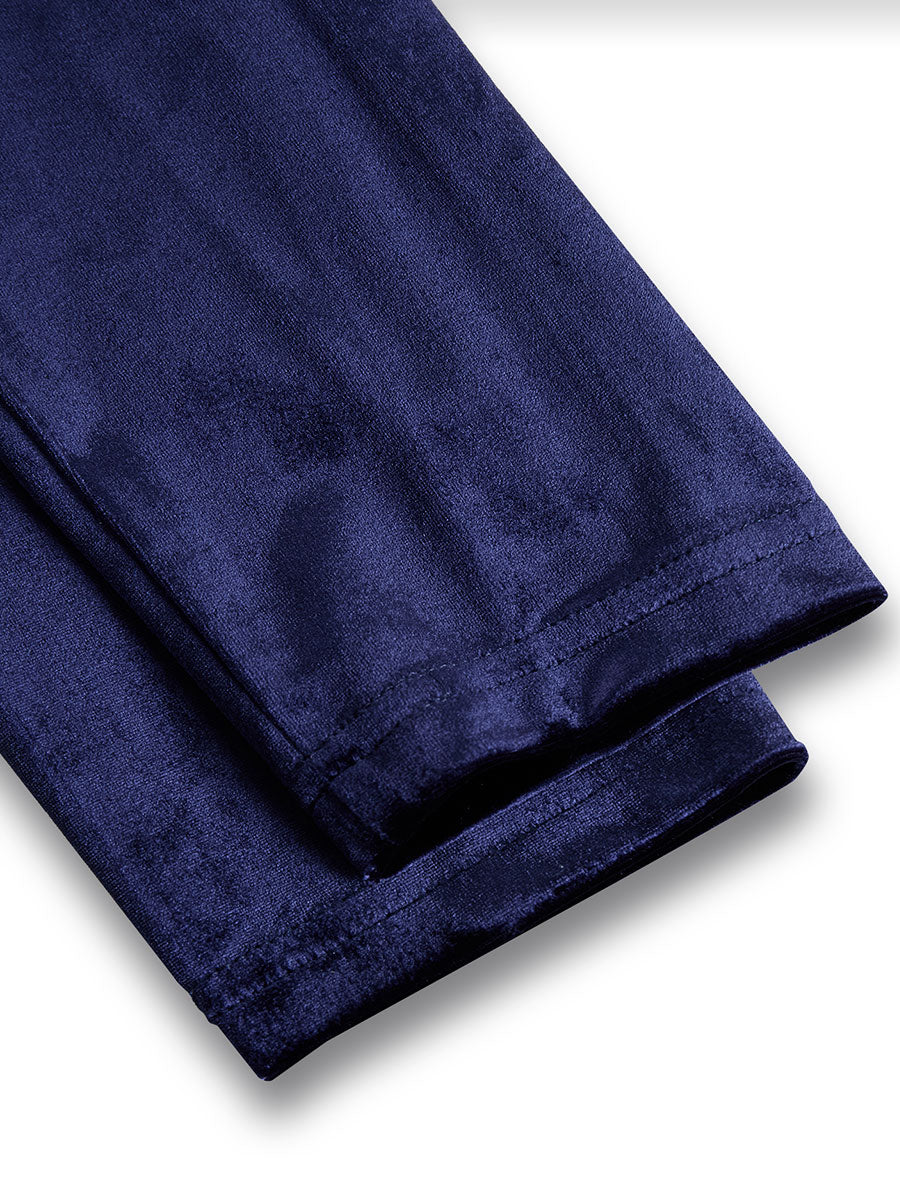 Sibella | Navy Long-Sleeve Midi Dress