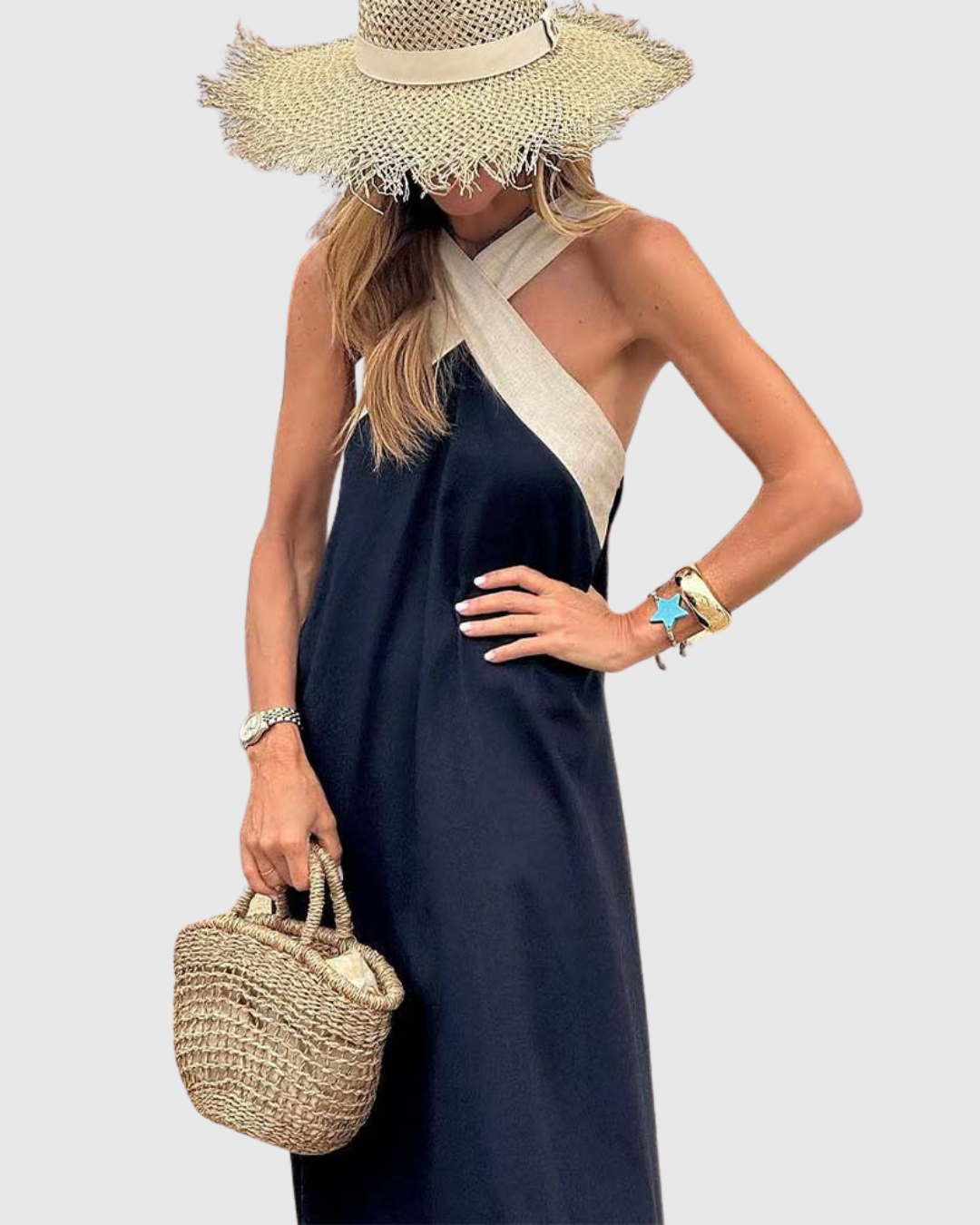 Orella | Cross-Neck Dress Image