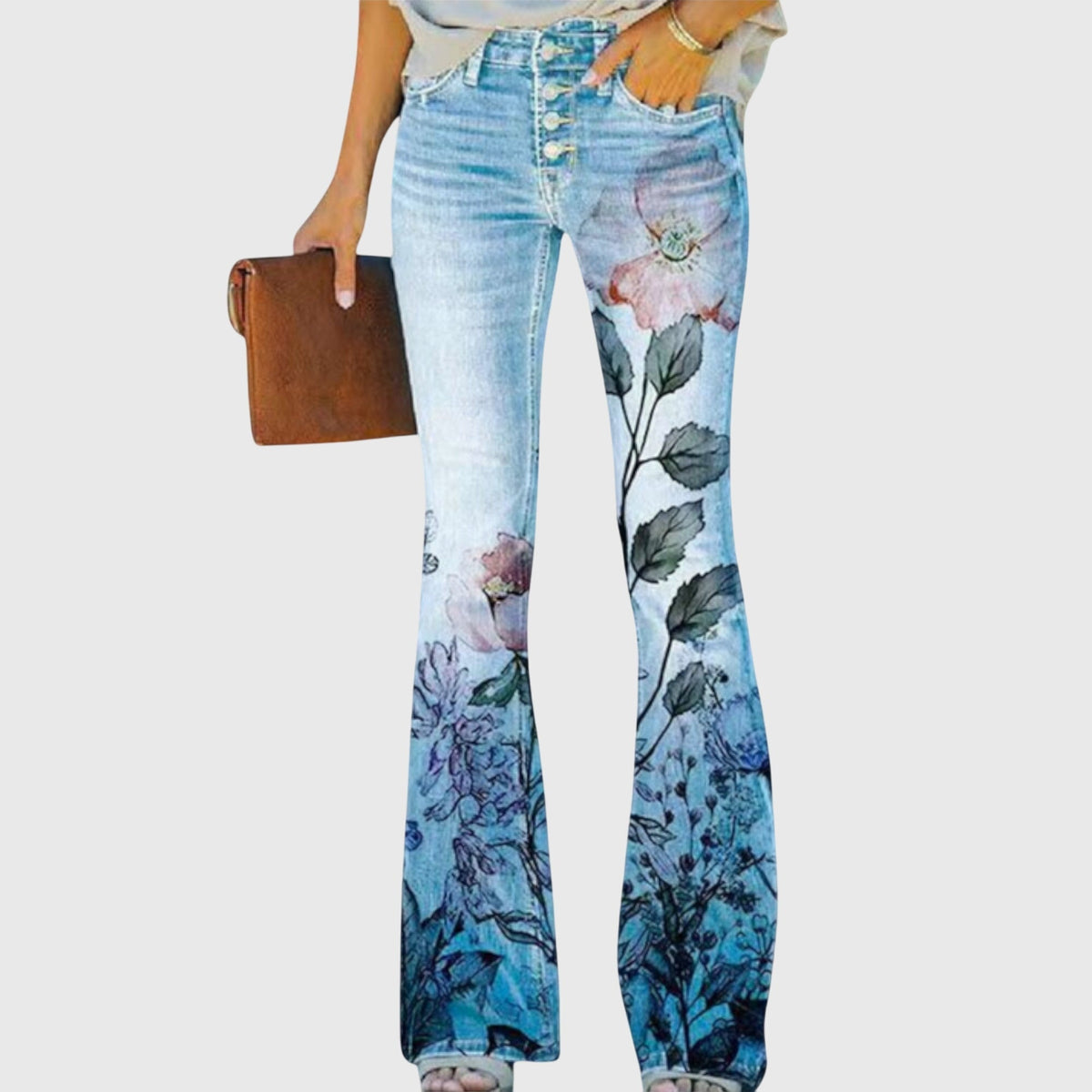 Pants With Flowers Image