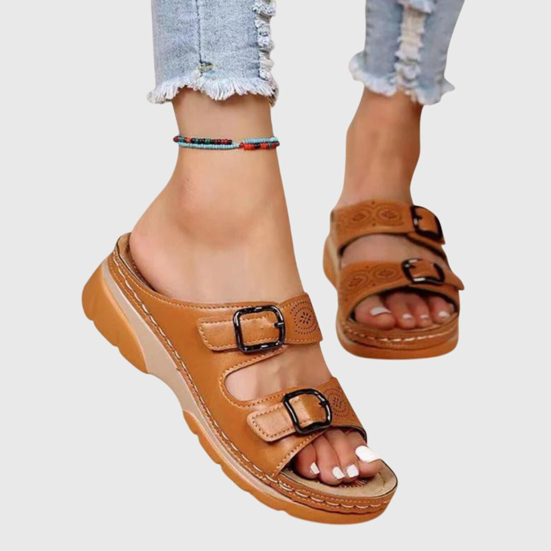 Diora | Orthopaedic Leather Sandals Image