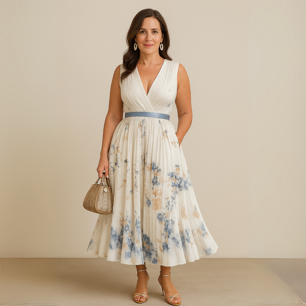 Emma | Women’s Flowy Sleeveless Summer Maxi Dress Image