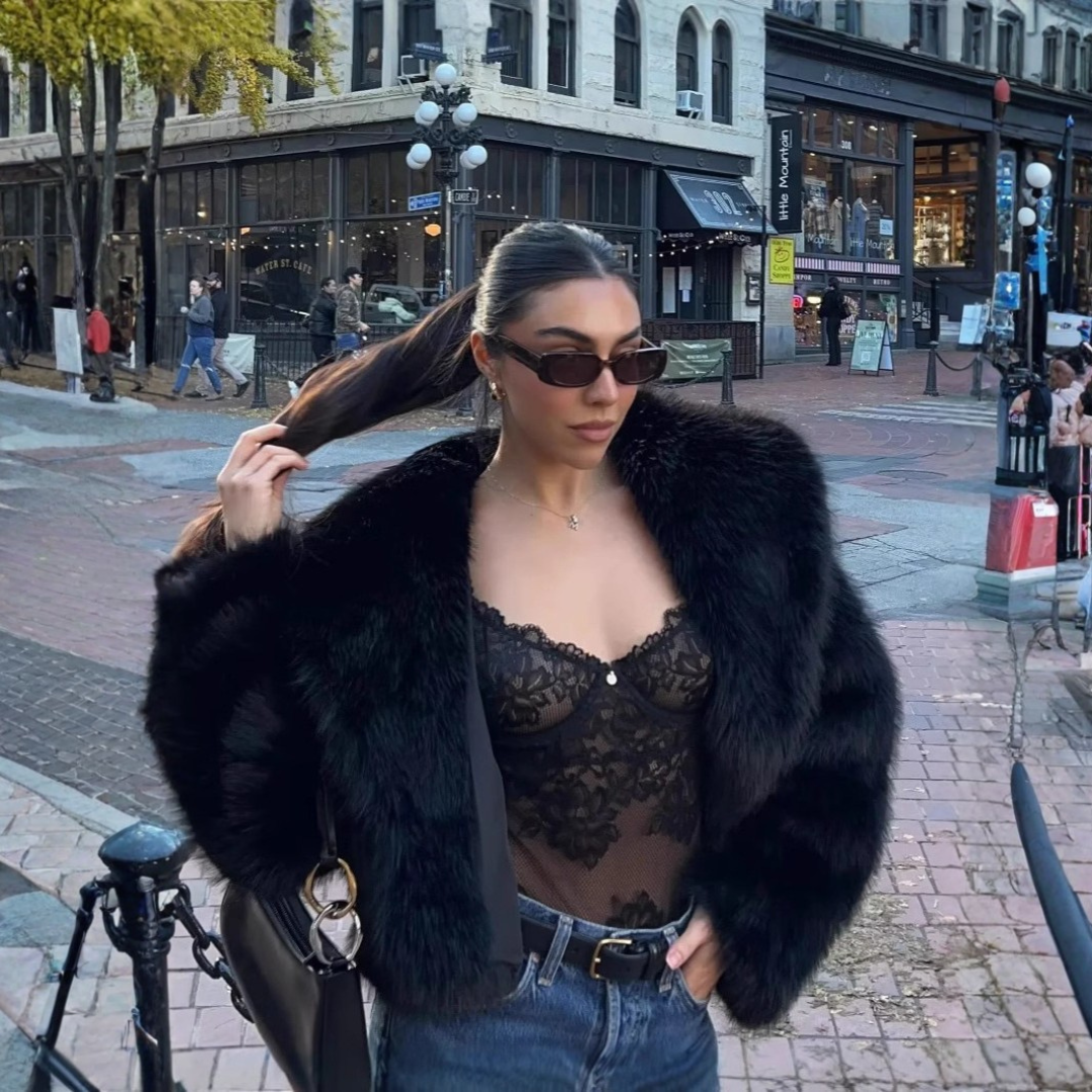 Celestia - Chic Faux Loose Fit Winter High-End Coat Image