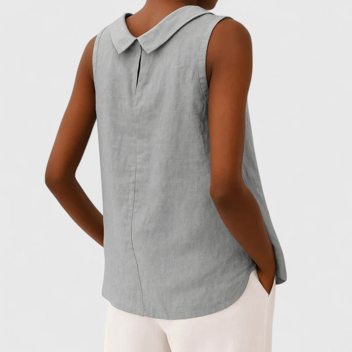 Anastine | Elegant Top With Roll Collar Image