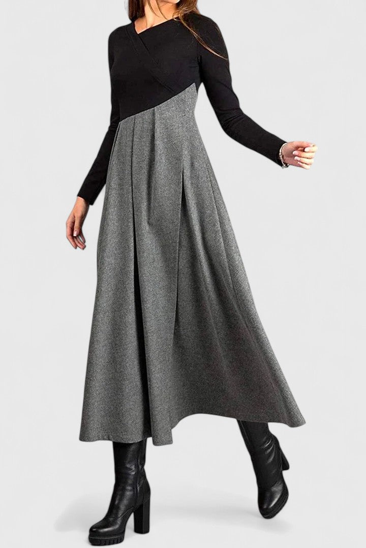Janet | Elegant Long Sleeve Maxi Dress Image