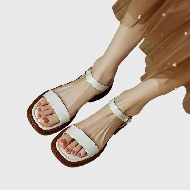Celestia | Orthopaedic Leather Sandals Image
