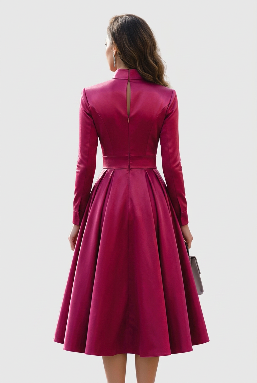 Avelina | V-Neck Midi Dress Image