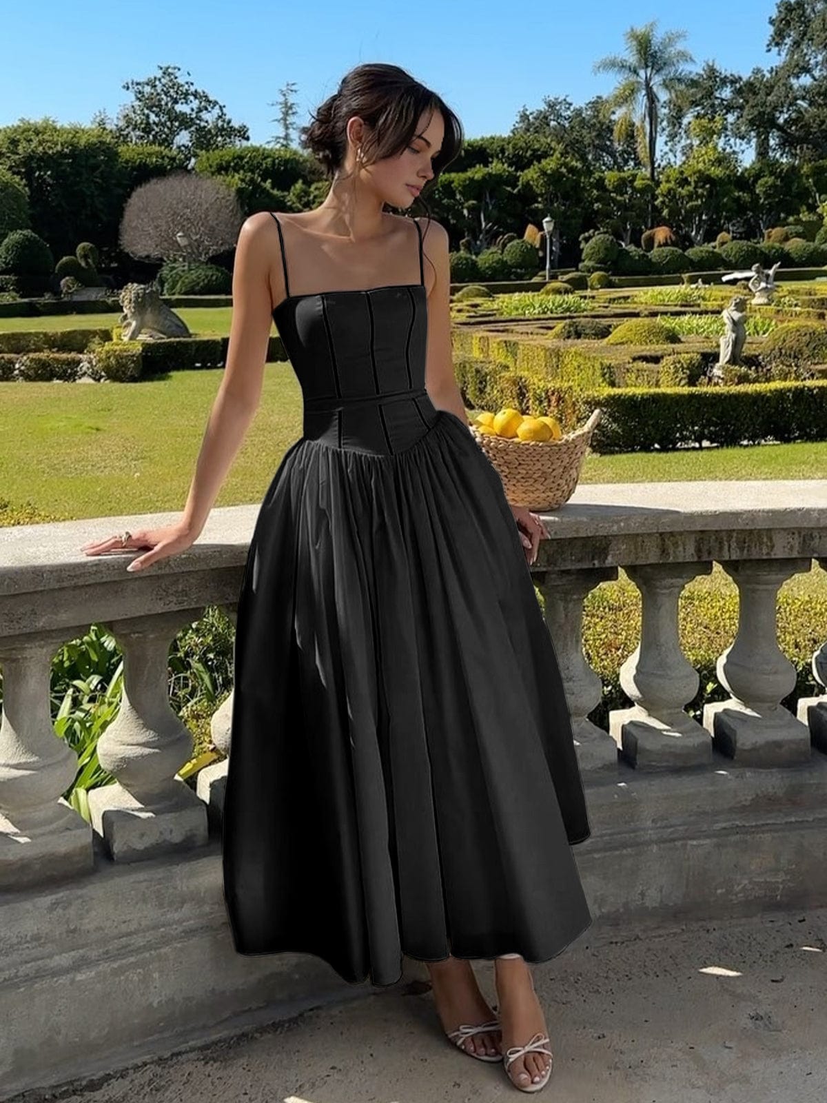 Gabriella | Women’s Wedding Guest Elegant Corset Midi Dress