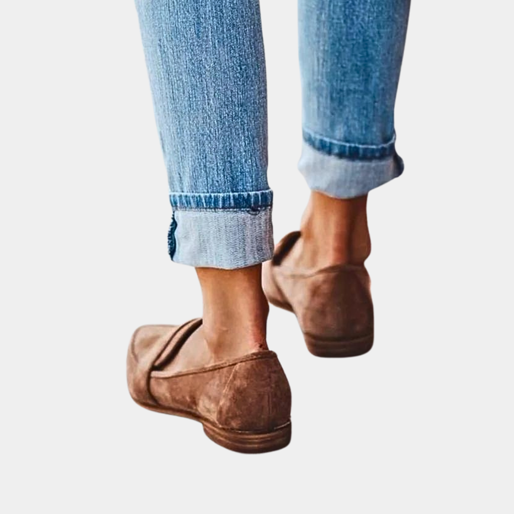 Women's Pointed Loafers with Slip-On Design Image