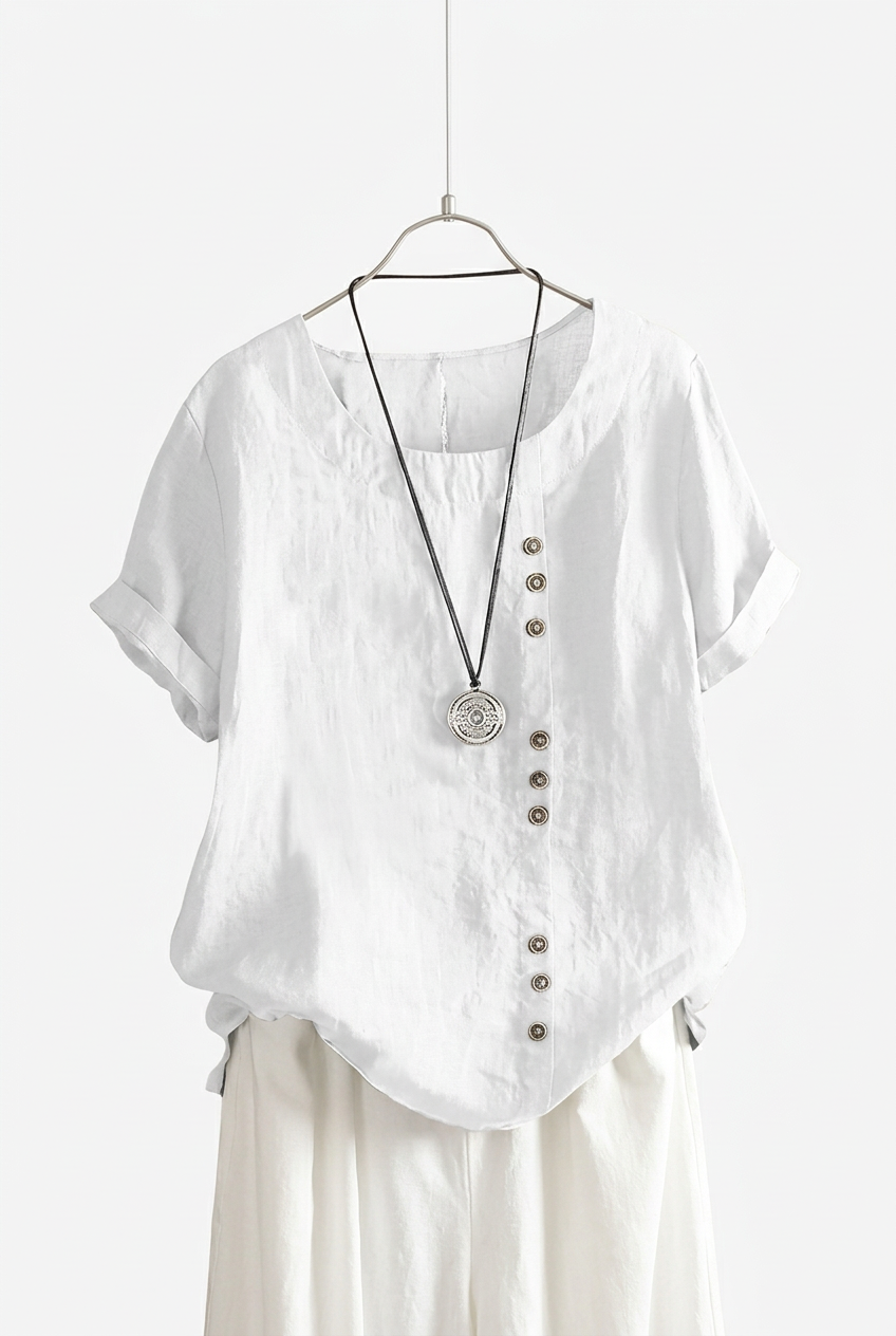 Elisavie | Comfortable Short Sleeve Blouse Image