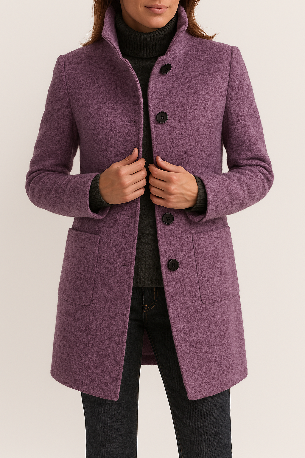 Modern women's wool coat – Isabella