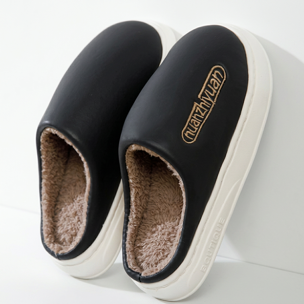 Jarran | Plush-Lined Platform Clog Slippers Image