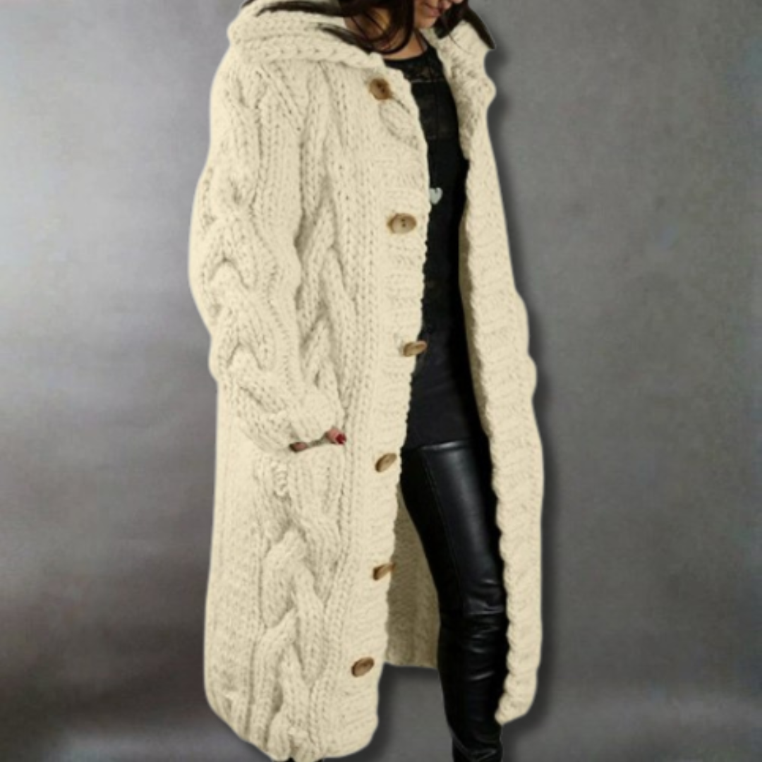 Karina | Elegant Cosy Coat With Tummy Coverage Image