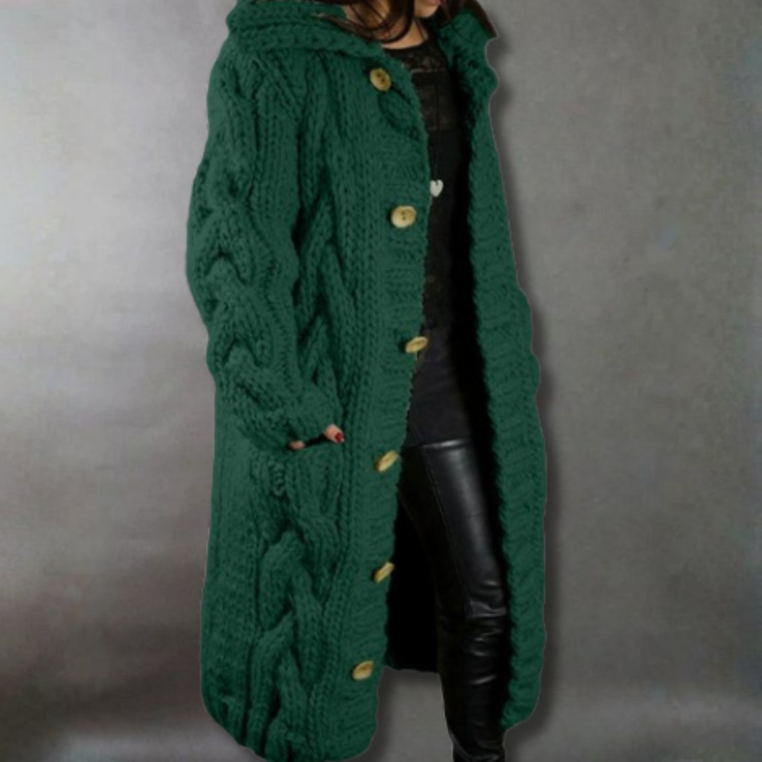 Karina | Elegant Cosy Coat With Tummy Coverage Image
