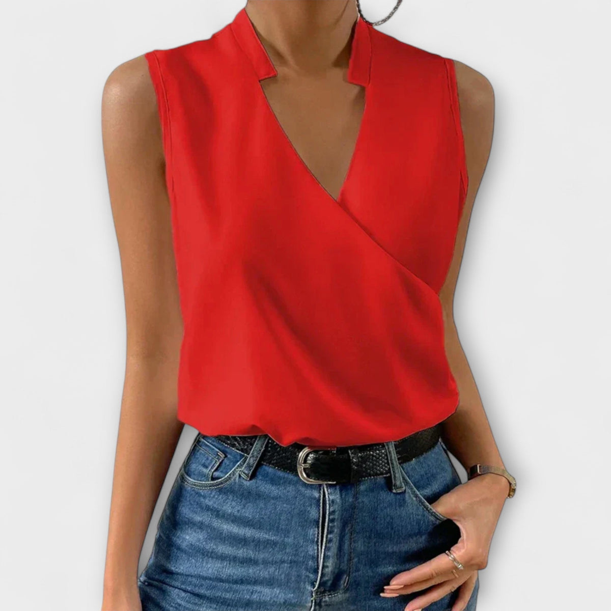 Loretta | Sophisticated V-Neck Top Image