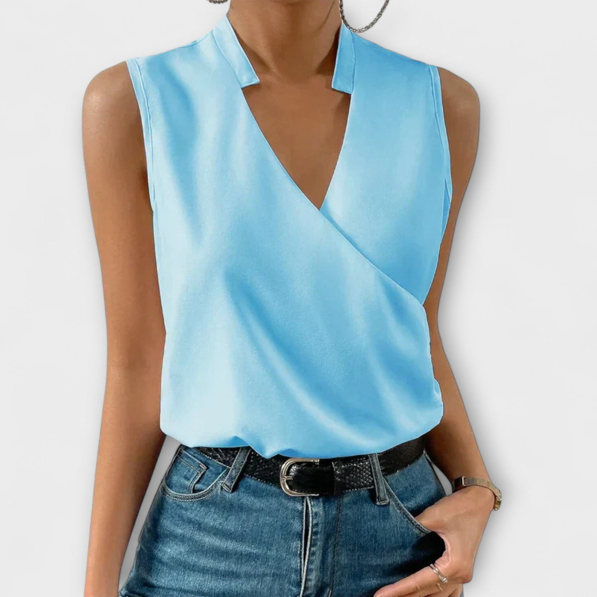 Loretta | Sophisticated V-Neck Top Image
