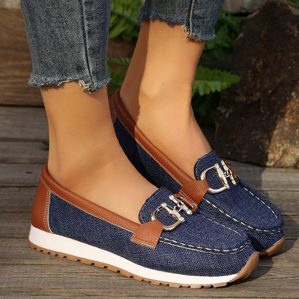Women's Slip-On Loafers with Padded Footbed Image