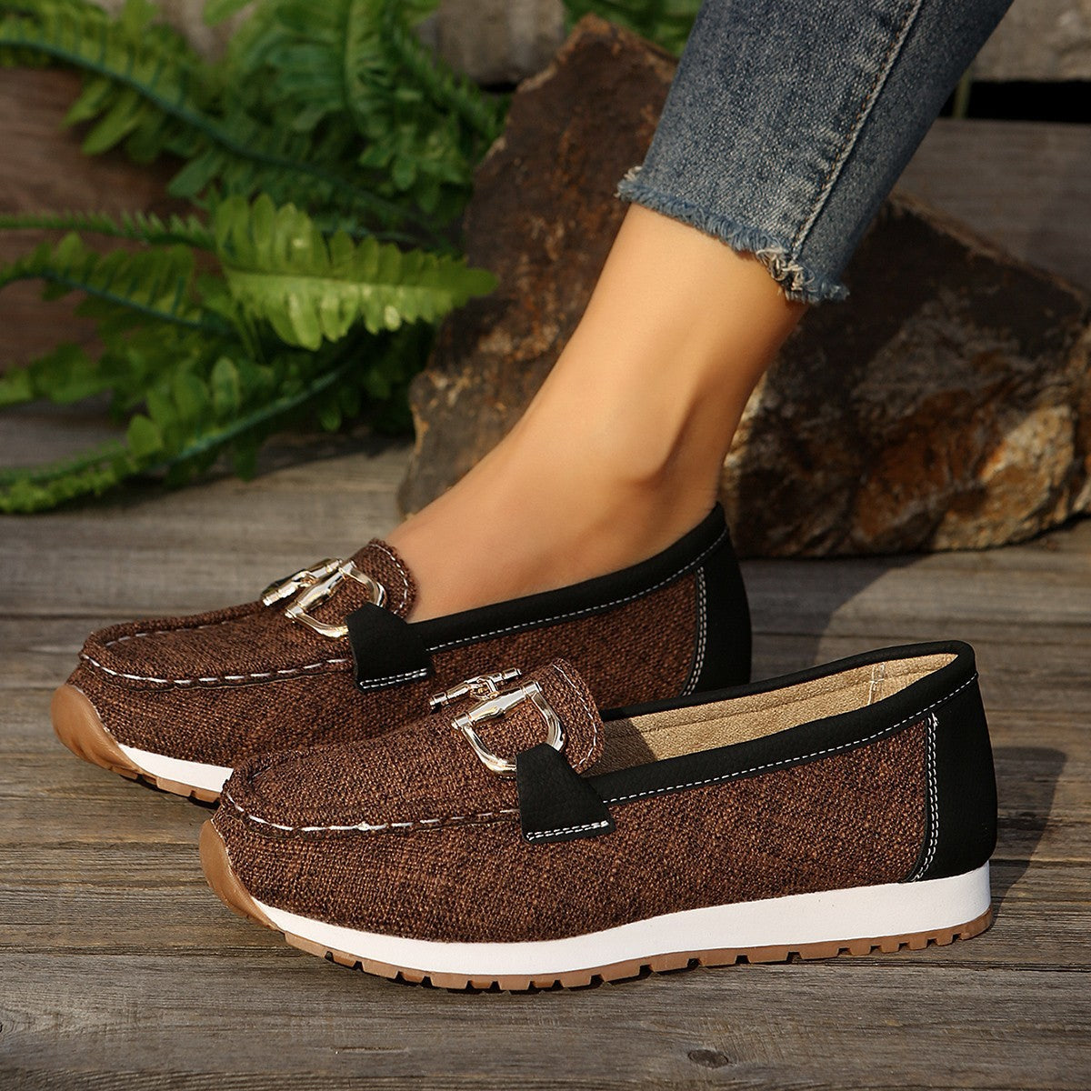 Women's Slip-On Loafers with Padded Footbed