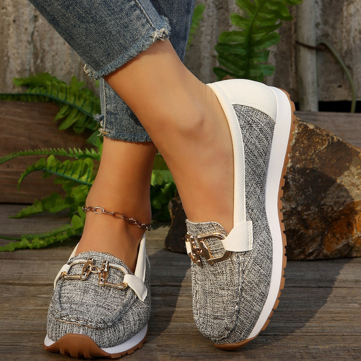Women's Slip-On Loafers with Padded Footbed Image
