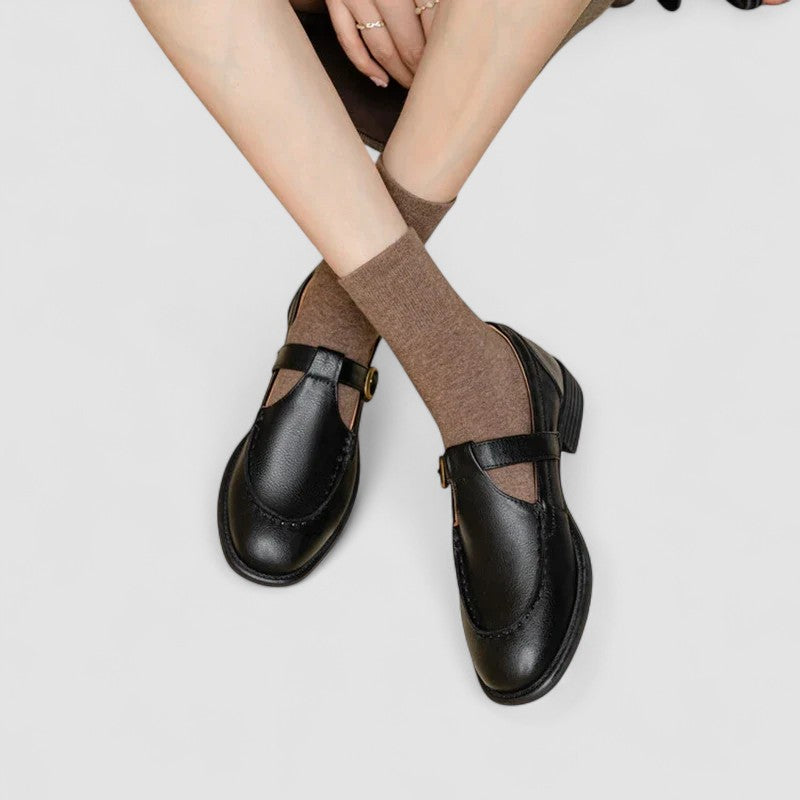 Zhelynne | Orthopaedic Square-Toe Mary Jane Shoes