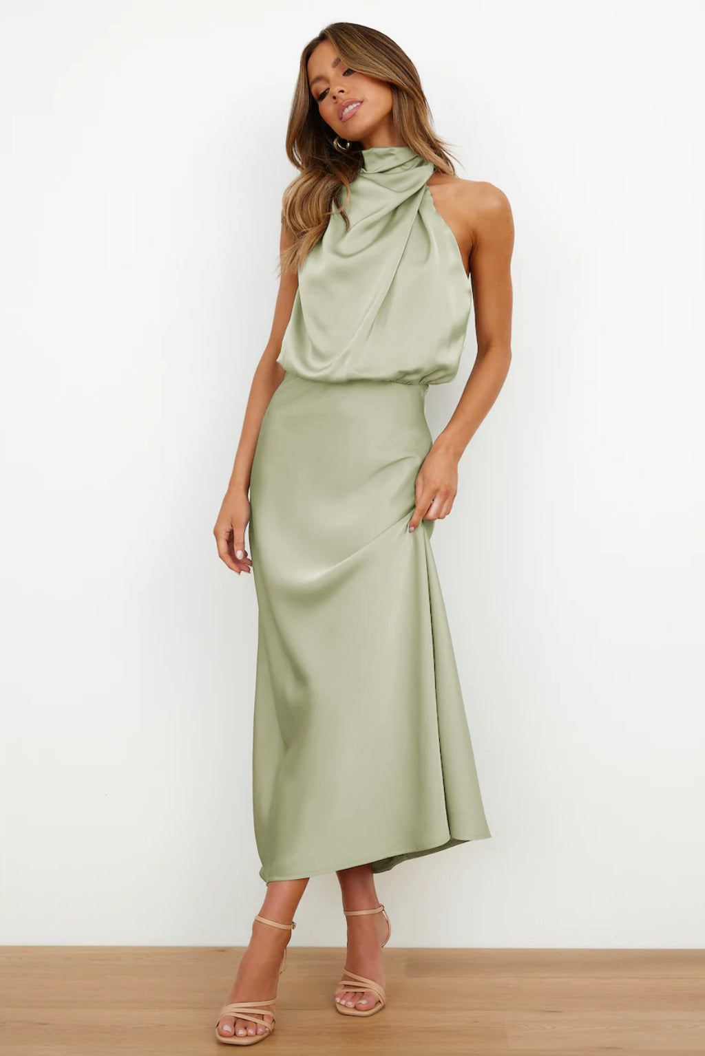Faith | Women’s Chic Halter Evening Dress Image