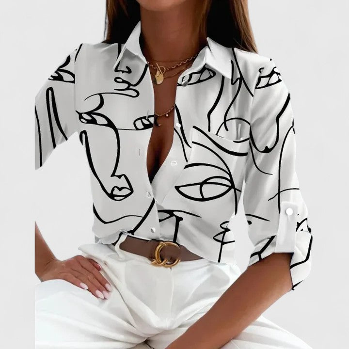 Lisette | Elegant Long Sleeve Blouse Image