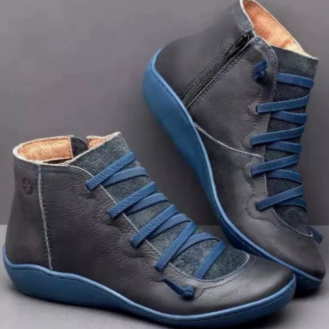 Women's Ankle Boots with Lace-Up Front for Casual Wear