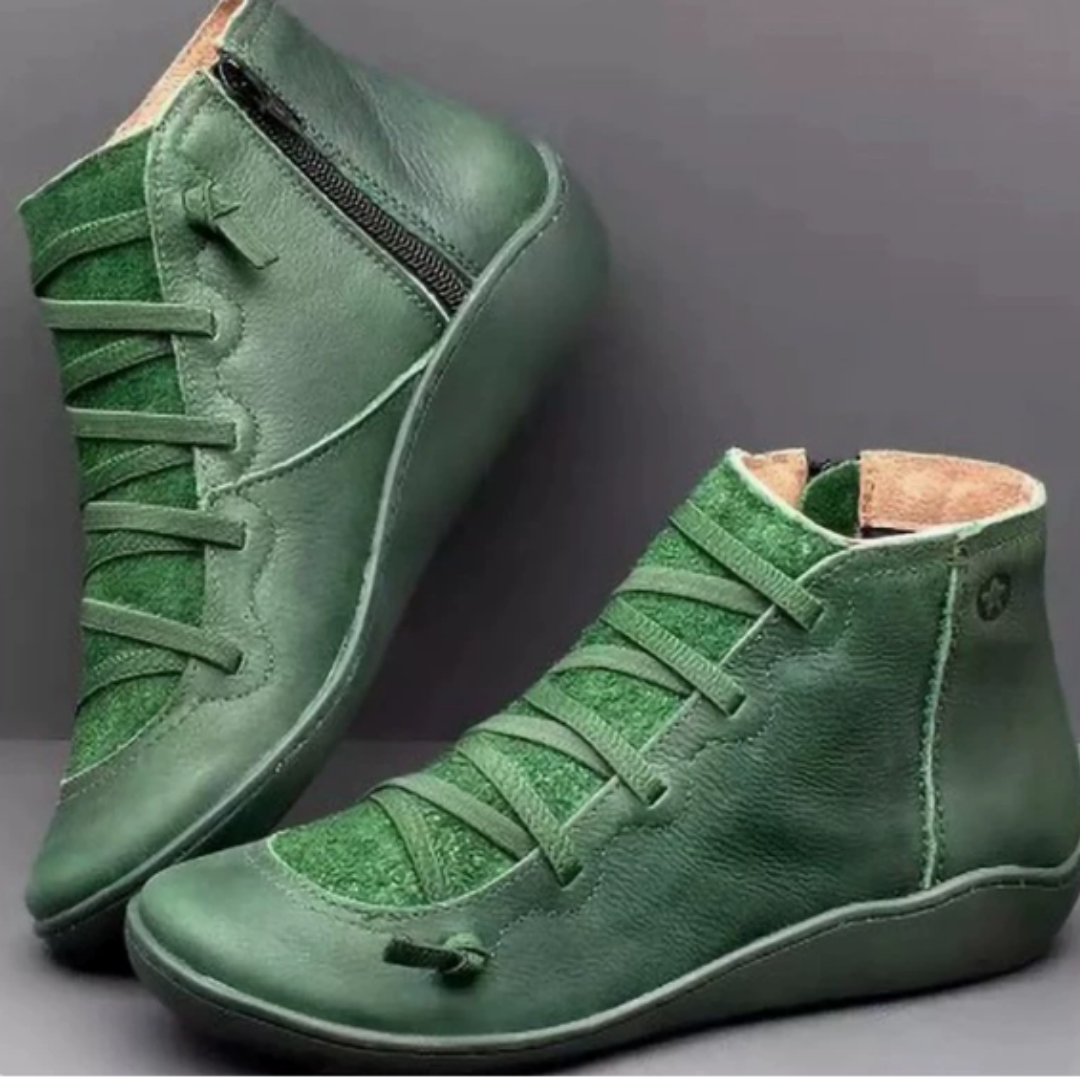 Women's Ankle Boots with Lace-Up Front for Casual Wear