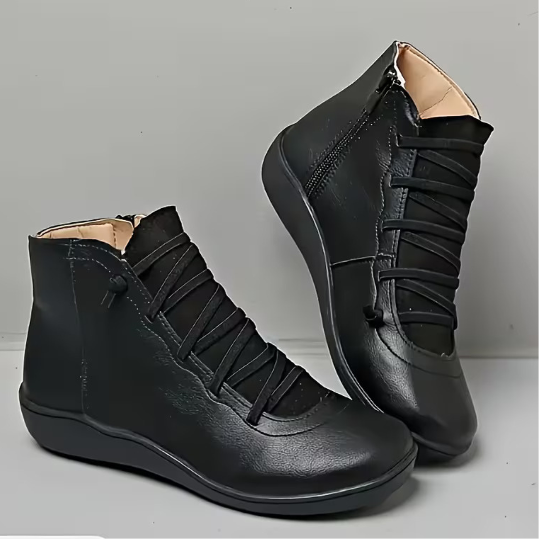 Women's Ankle Boots with Lace-Up Front for Casual Wear