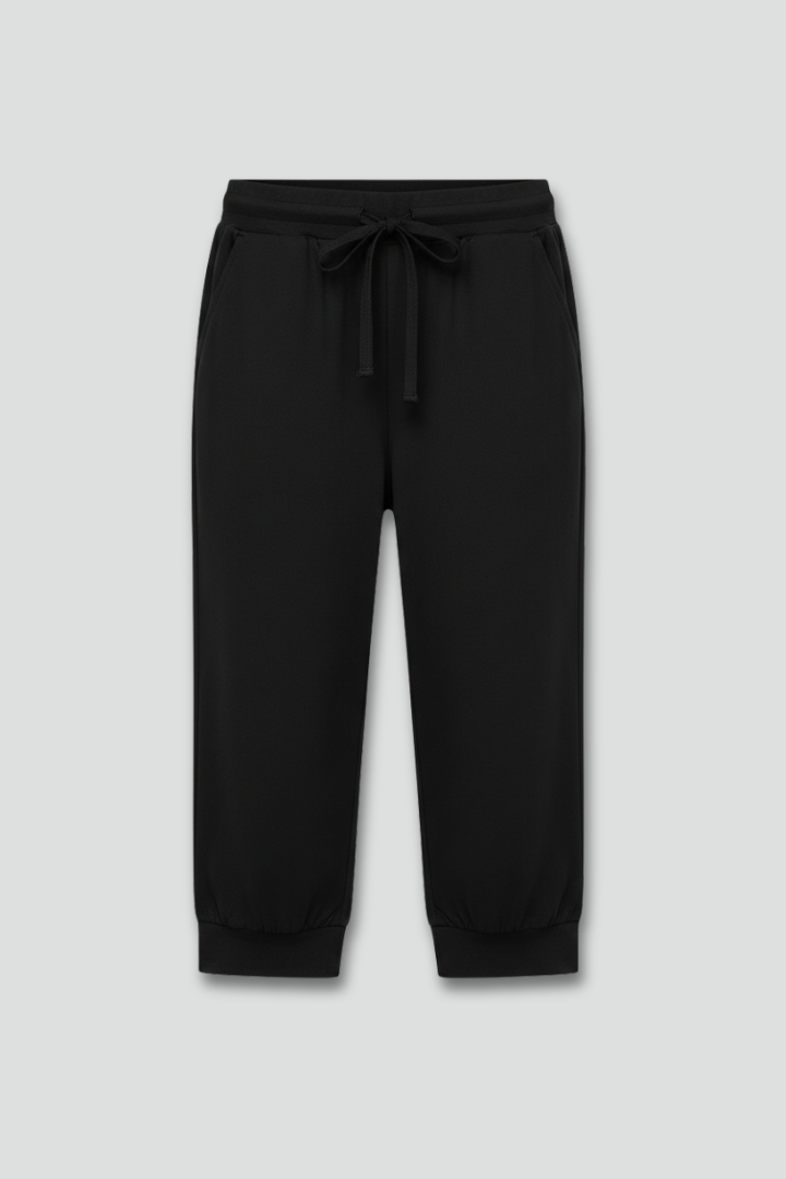Audrey | Women's Capri Trousers with Drawstring Waist and Side Pockets