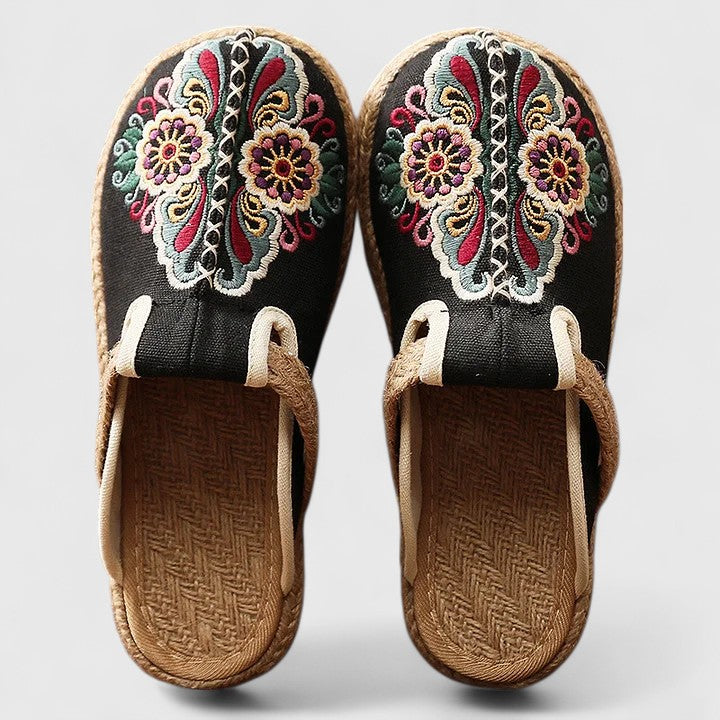 Marousse | Comfortable Handmade Floral Mules