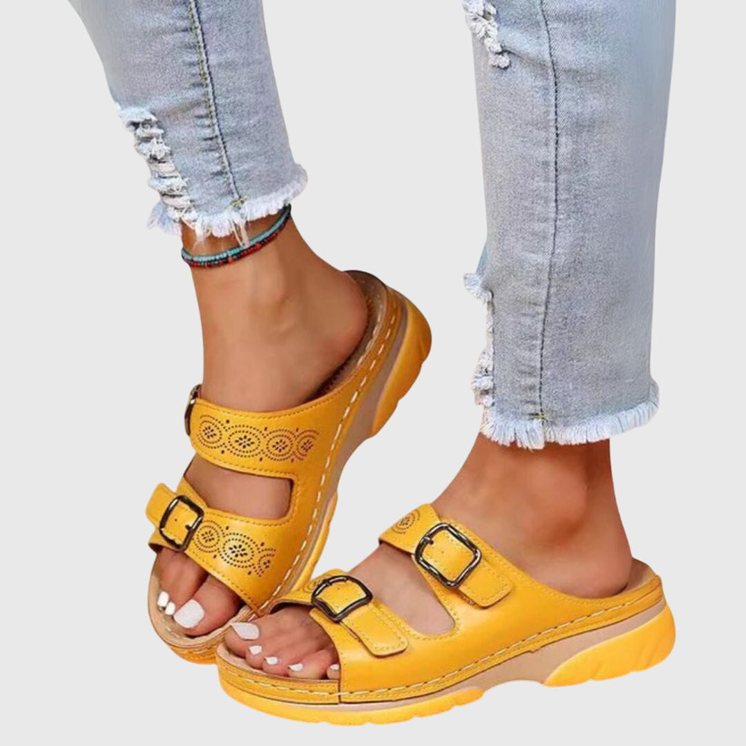 Diora | Orthopaedic Leather Sandals Image
