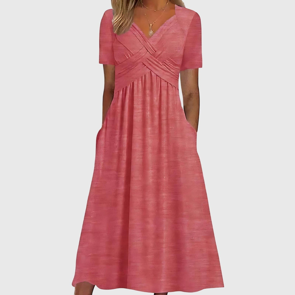 Viola | Midi Dress with Tummy Control