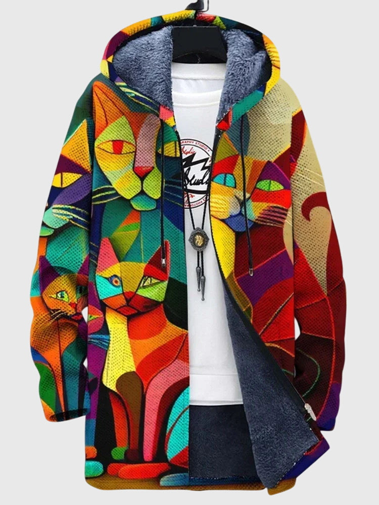Anna - Jacket with Artistic Print Image