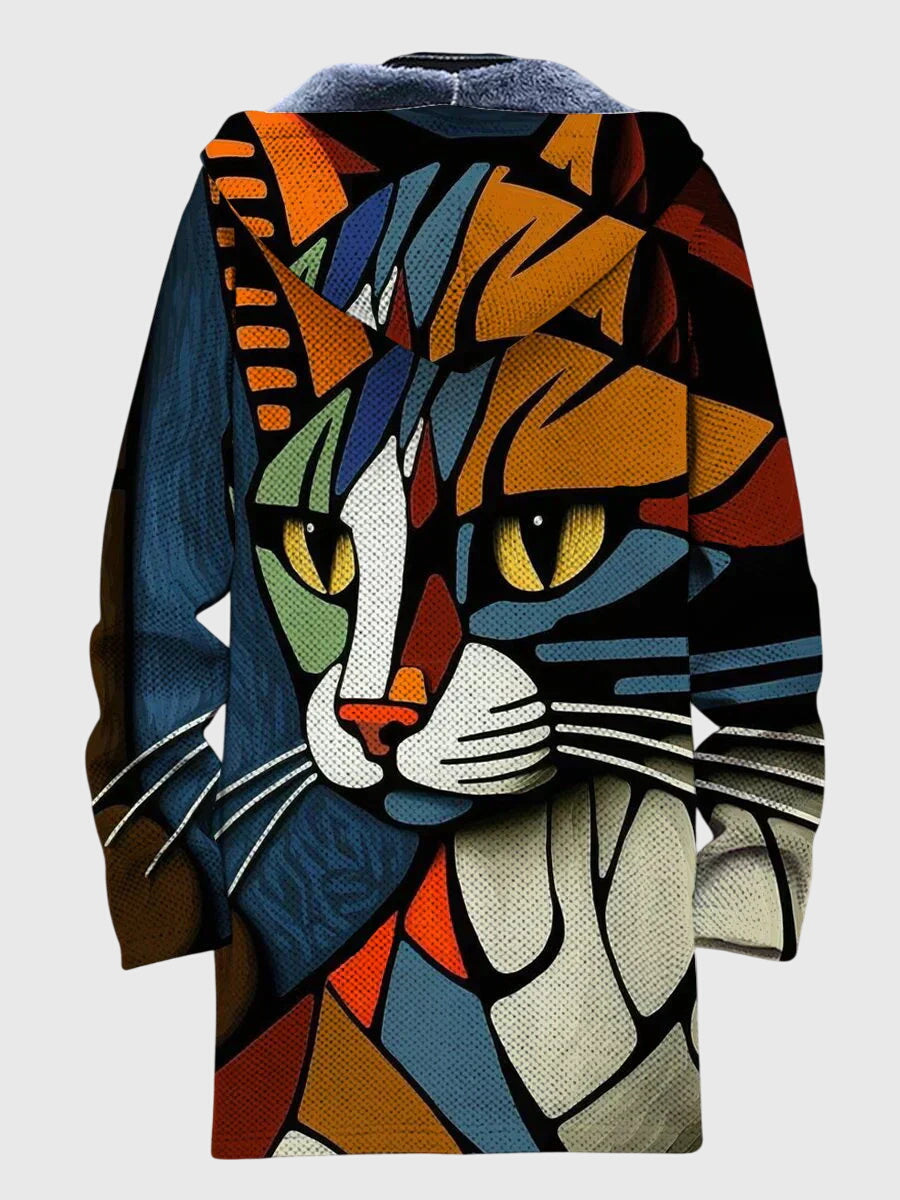 Anna - Jacket with Artistic Print Image