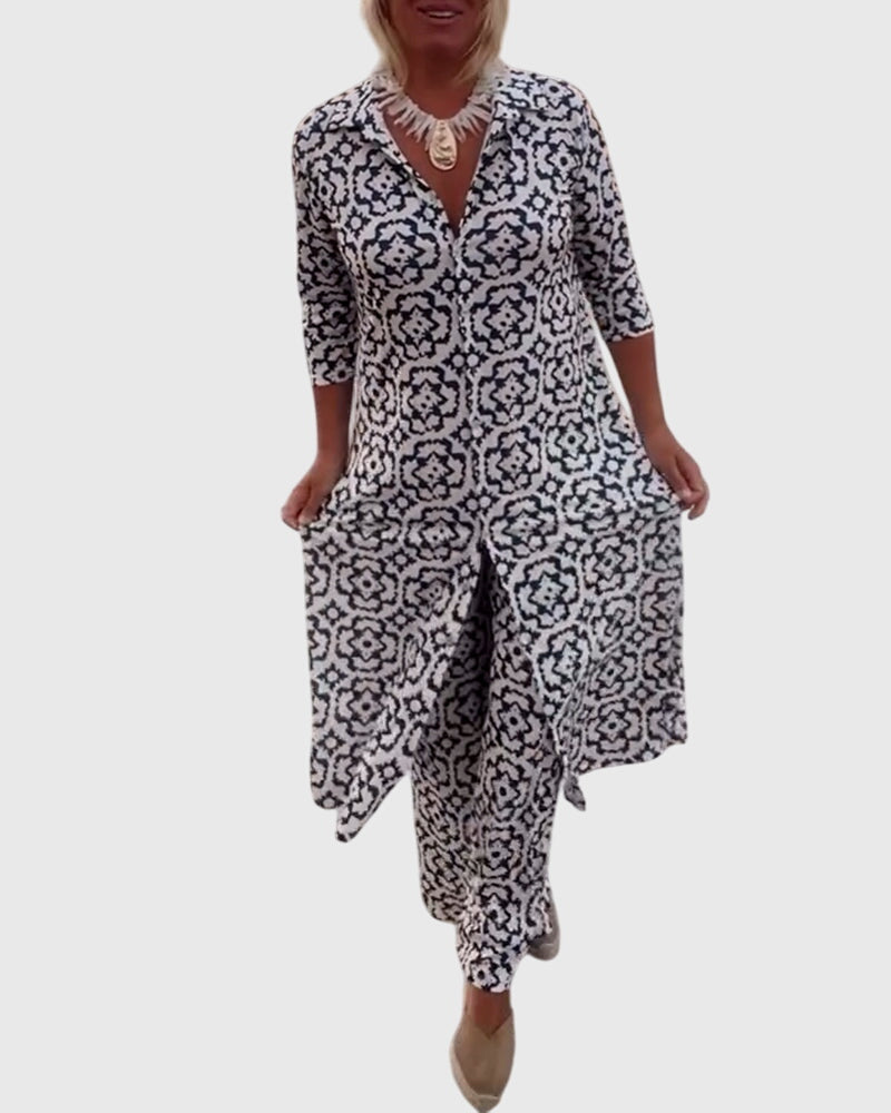 Gabriella | Elegant Vintage Two-Piece Set