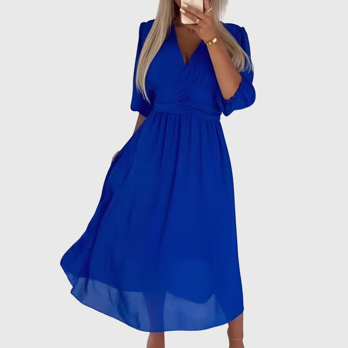 Chloe | Lightweight Silky Chiffon Dress Image