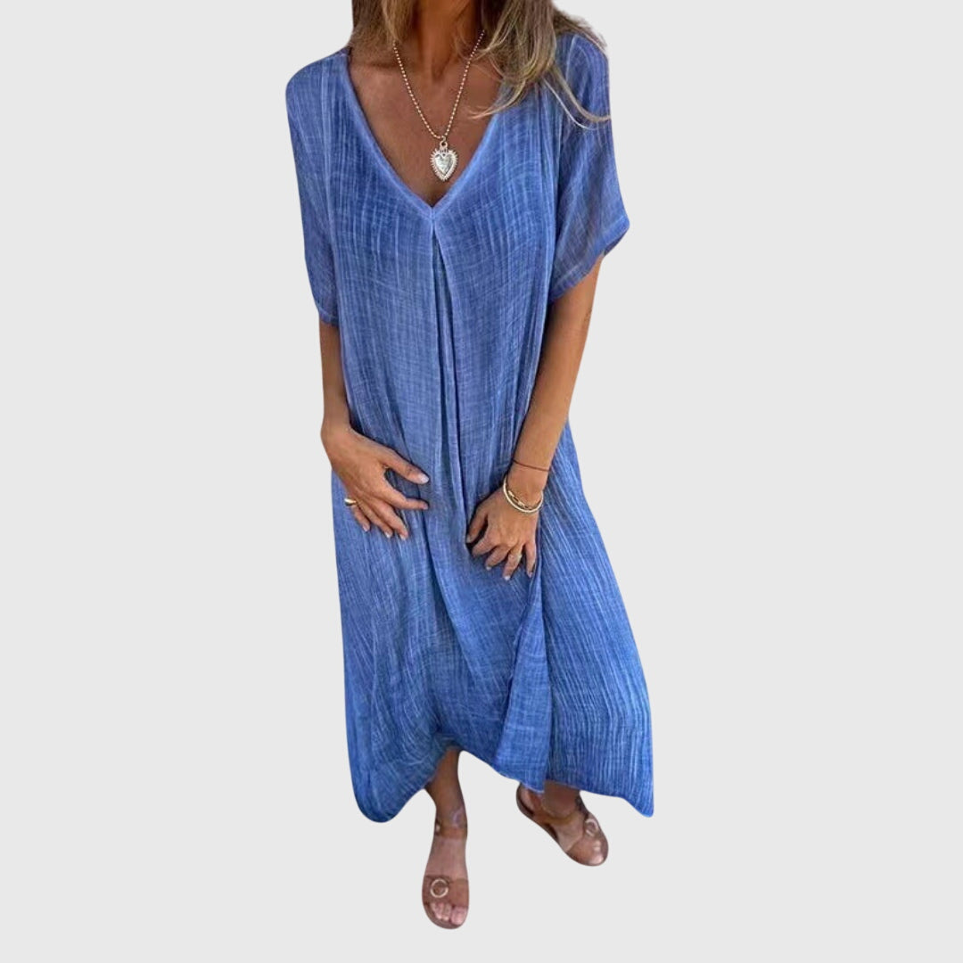 Fiona – Elegant Lightweight V-Neck Dress Image