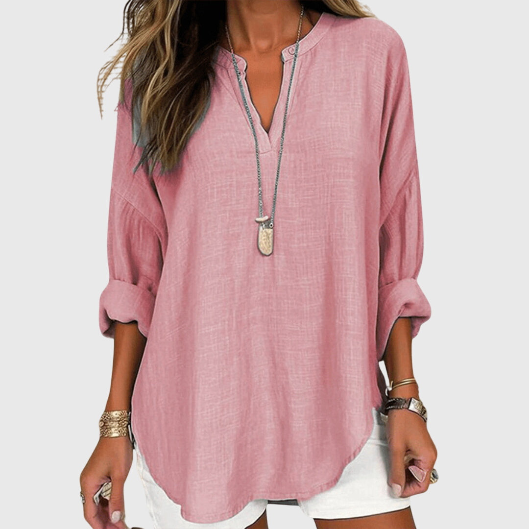 Lenara | Flowing Elegant Beach Shirt Image