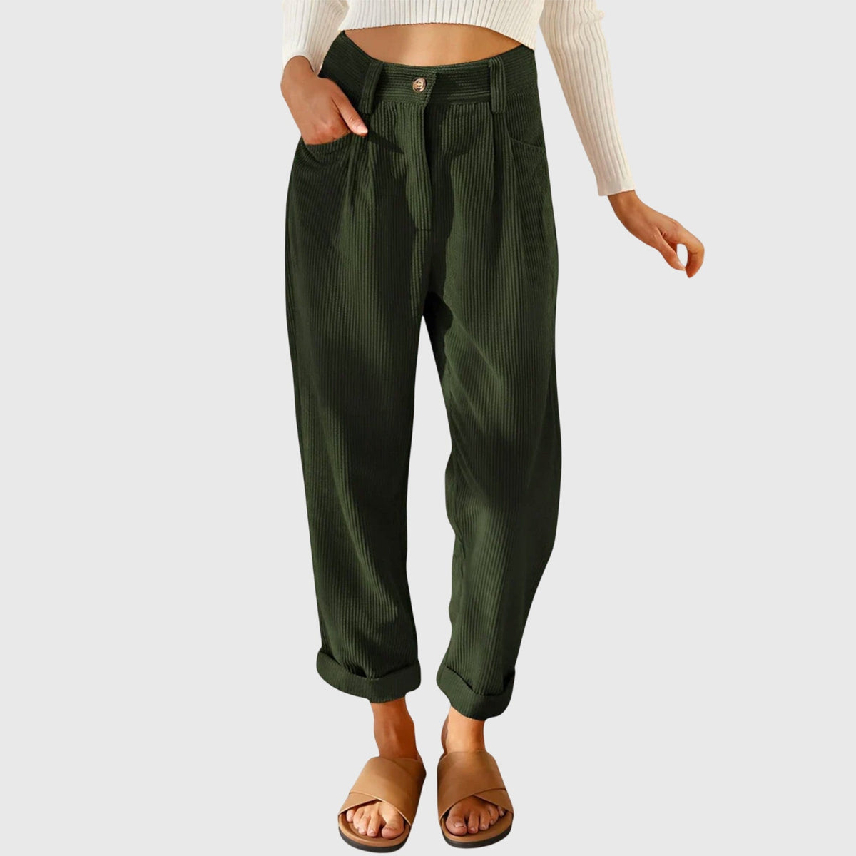Jana - Modern Cord Trousers Image